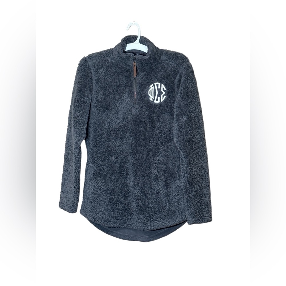 Charles River Apparel Women's Fleece Pullover in Dark Gray,Size S,100% Polyester